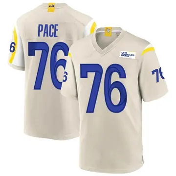 Nike Los Angeles Rams No76 Orlando Pace White Men's Stitched NFL Vapor Untouchable Limited Jersey