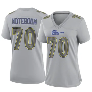 2021 Joe Noteboom Game Used Los Angeles Rams Alternate Bone Gray Jersey ( Rams COA) on Goldin Auctions