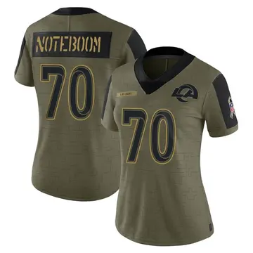 Nike Los Angeles Rams No70 Joseph Noteboom Gold Men's Stitched NFL Limited Rush Jersey