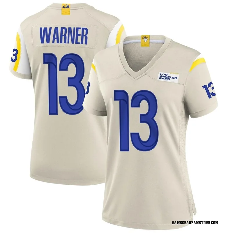 Women's Nike Los Angeles Rams Kurt Warner Bone Jersey - Game