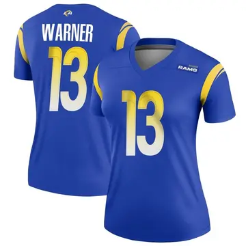 Kurt Warner Los Angeles Rams Jersey Nike Youth XL Blue Gold #13