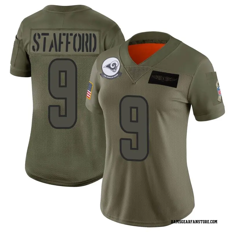 Men's Nike Matthew Stafford Black Los Angeles Rams RFLCTV Limited Jersey