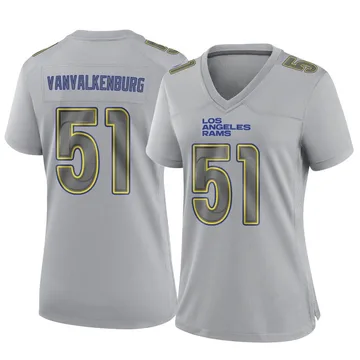 Nike Women's Nike Matthew Stafford Gray Los Angeles Rams Atmosphere Fashion  Game Jersey