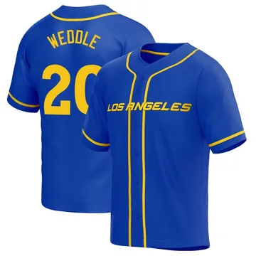 Los Angeles Rams Eric Weddle Gold Color Rush Legend Jersey - Bluefink