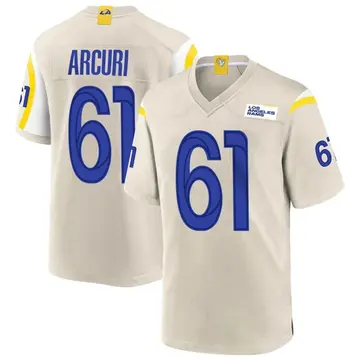 AJ Arcuri Men's Nike Los Angeles Rams Bone Custom Game Jersey - Yahoo  Shopping