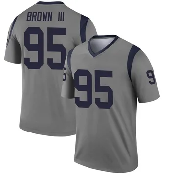 Bobby Brown III Men's Nike Royal Los Angeles Rams Custom Game Jersey Size: 3XL