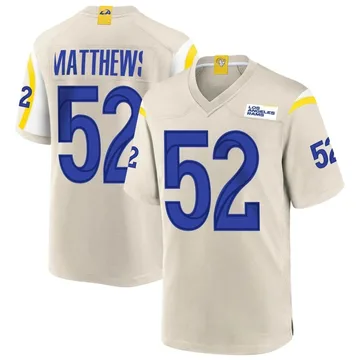 Men's Nike Clay Matthews Royal Los Angeles Rams Game Jersey