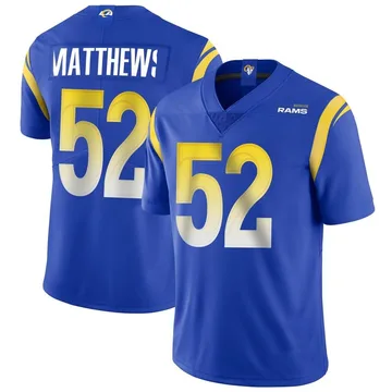 Los Angeles Rams Clay Matthews Vapor Untouchable Limited White Mens Jersey  in 2023