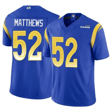 Los Angeles Rams Clay Matthews Vapor Untouchable Limited White Mens Jersey  in 2023