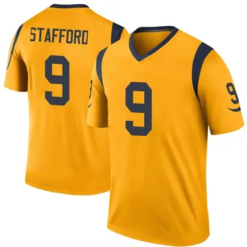 Matthew Stafford #9 Los Angeles Rams NFL NIKE Black Super Bowl Jersey  Men's 4XL