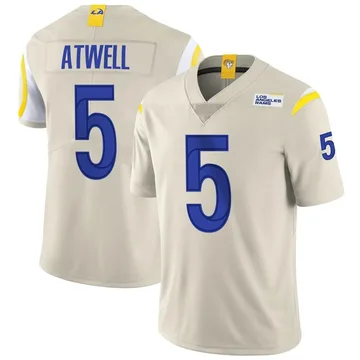 Tutu Atwell Rams stitched Royal / Bone / Rush Men Jersey