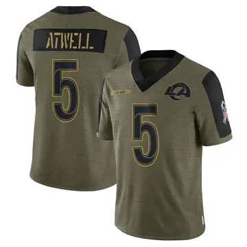 Men's Los Angeles Rams Tutu Atwell Nike Royal Home Game Jersey